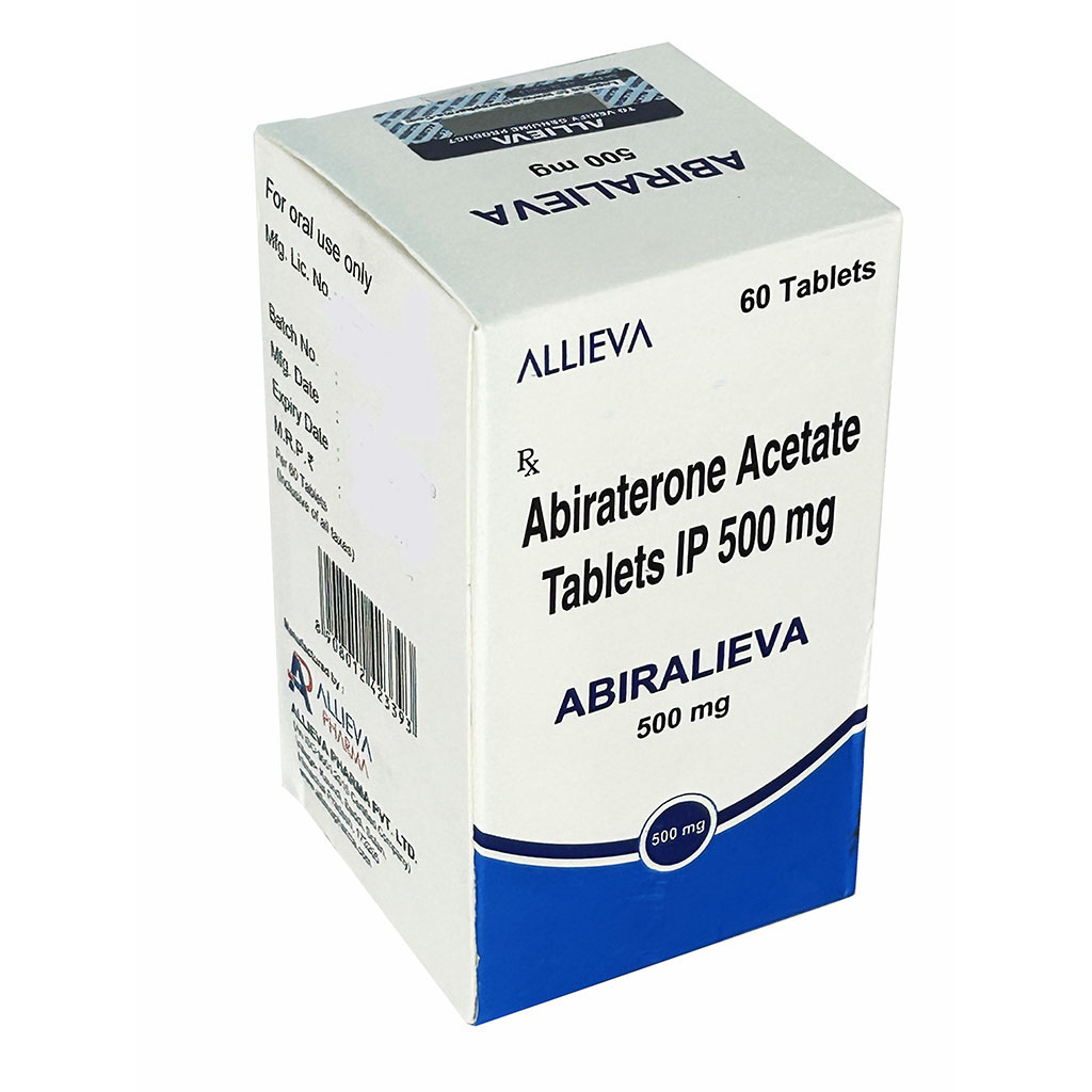 ABIRALIEVA 500MG Abiraterone Acetate Tablets IP 500mg by Allieva Pharma Private Limited