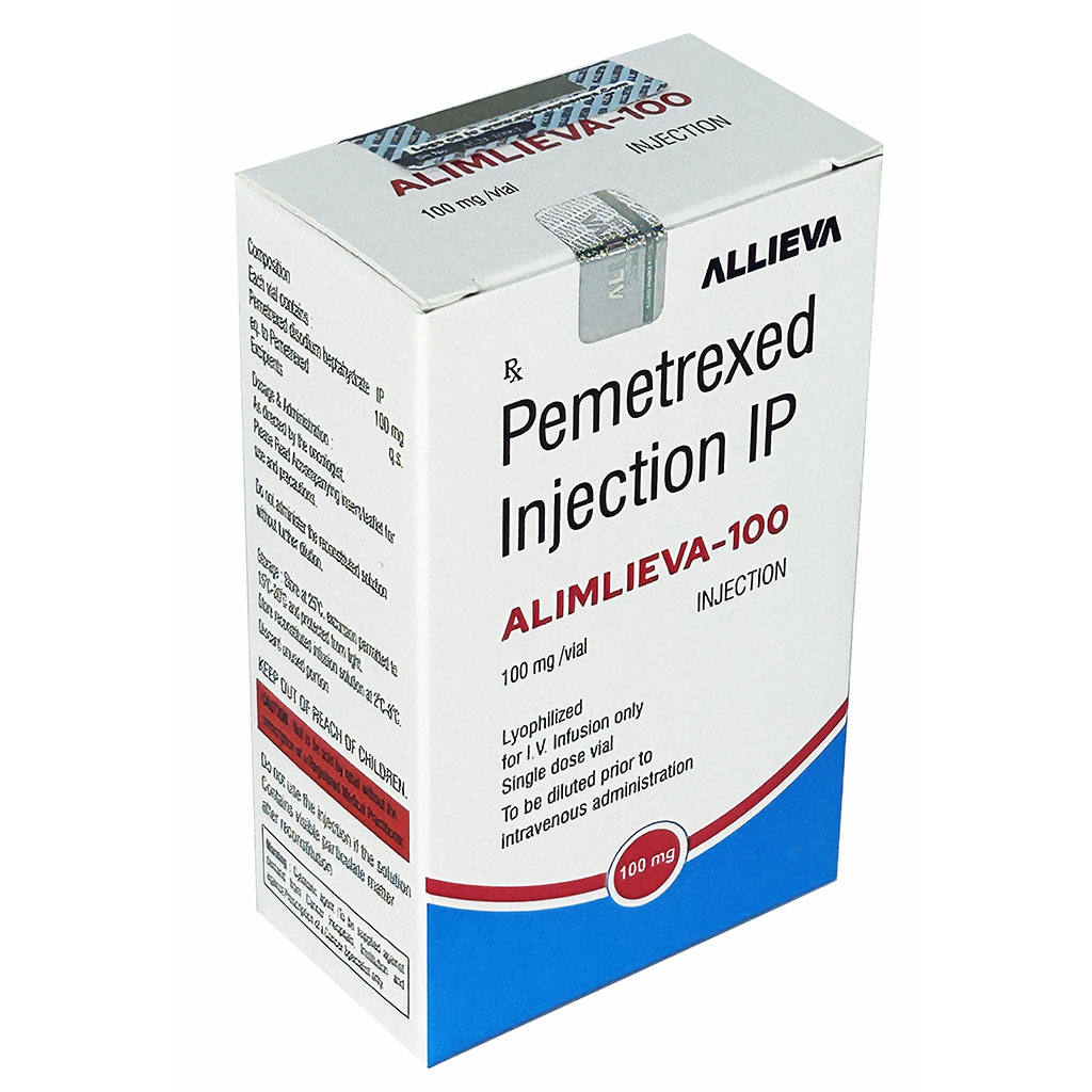ALIMLIEVA 100MG Pemetrexed Injection IP 100mg by Allieva Pharma Private Limited