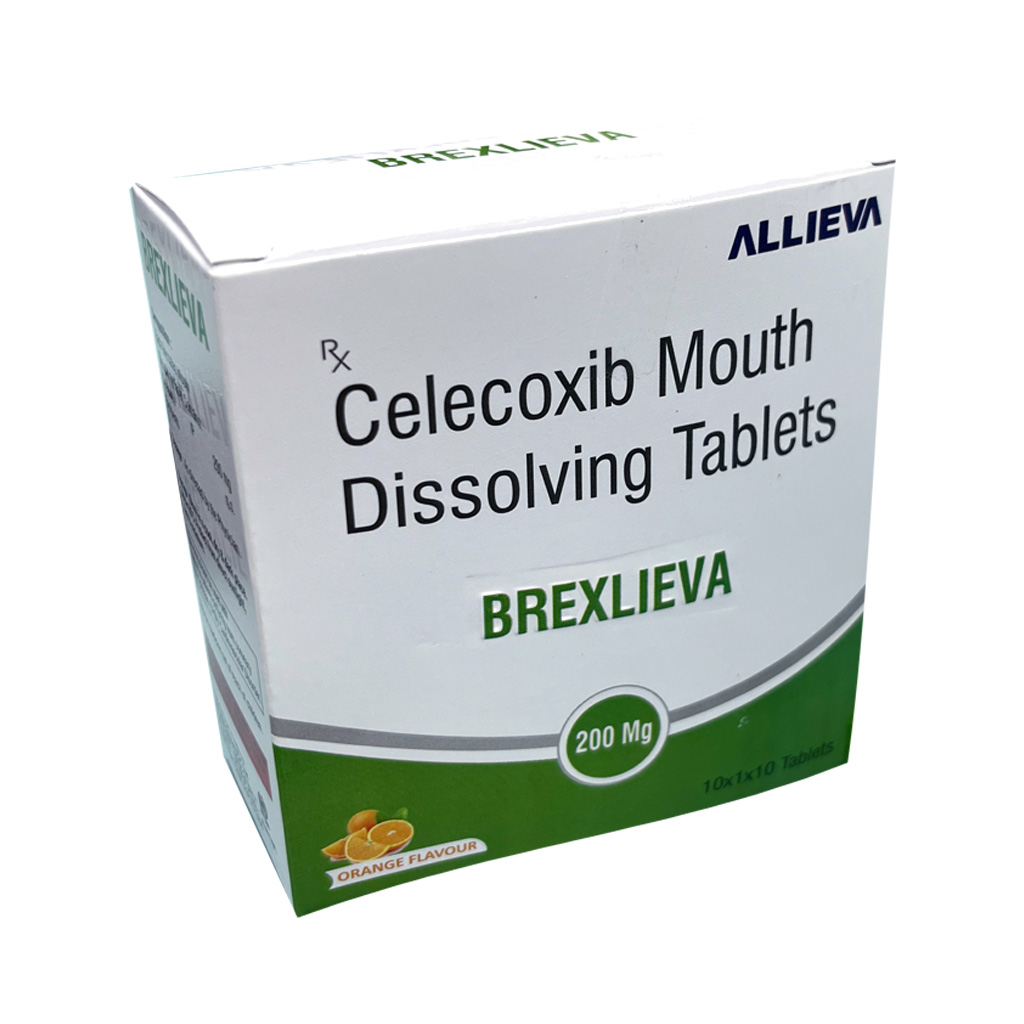 BREXLIEVA 200 MG Celecoxib Mouth Dissolving Tablets 200 mg by Allieva Pharma Private Limited