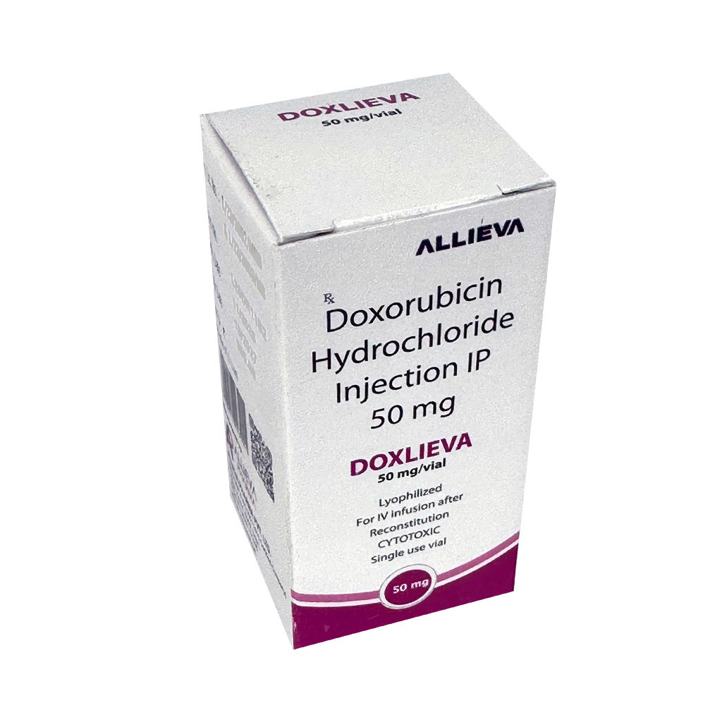 DOXLIEVA 50MG Doxorubicin Hydrochloride iInjection IP 50mg by DOXLIEVA 50MG