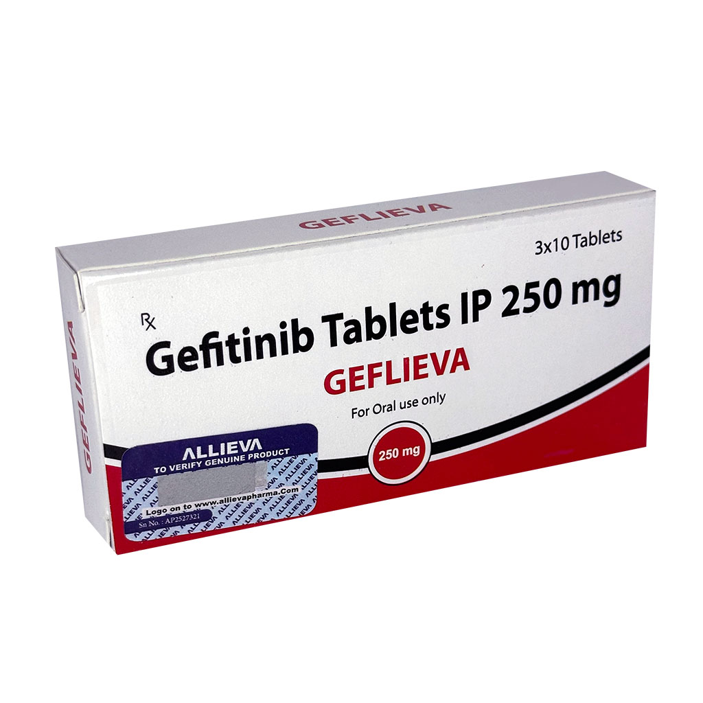 GEFLIEVA 250MG Gefitinib Tablets IP 250mg by Allieva Pharma Private Limited