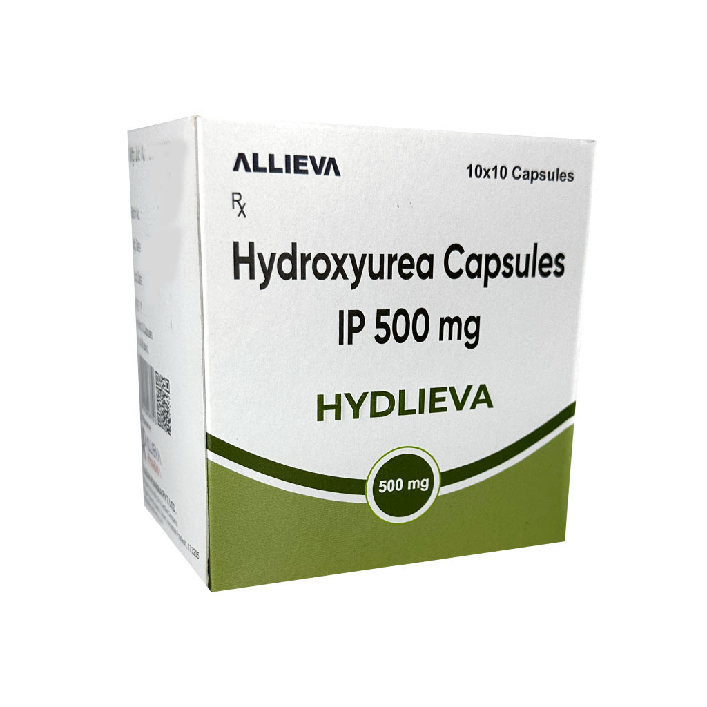 HYDLIEVA 500MG Hydroxyurea Capsules IP 500mg by Allieva Pharma Private Limited