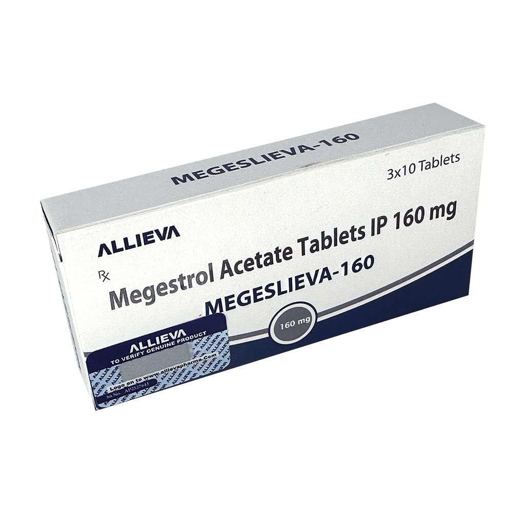 MEGESLIEVA 160MG Megestrol Tablets IP 160mg by Allieva Pharma Private Limited