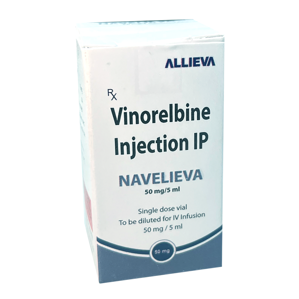 NAVELIEVA 50MG Vinorelbine Injection IP 50mg by Allieva Pharma Private Limited