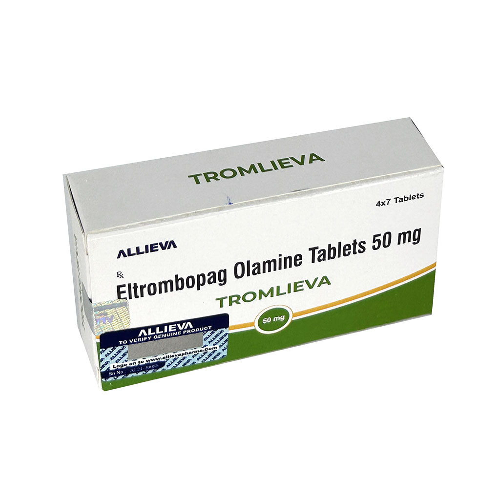 TROMLIEVA 50MG Eltrombopag Olamine Tablets 50mg by Allieva Pharma Private Limited