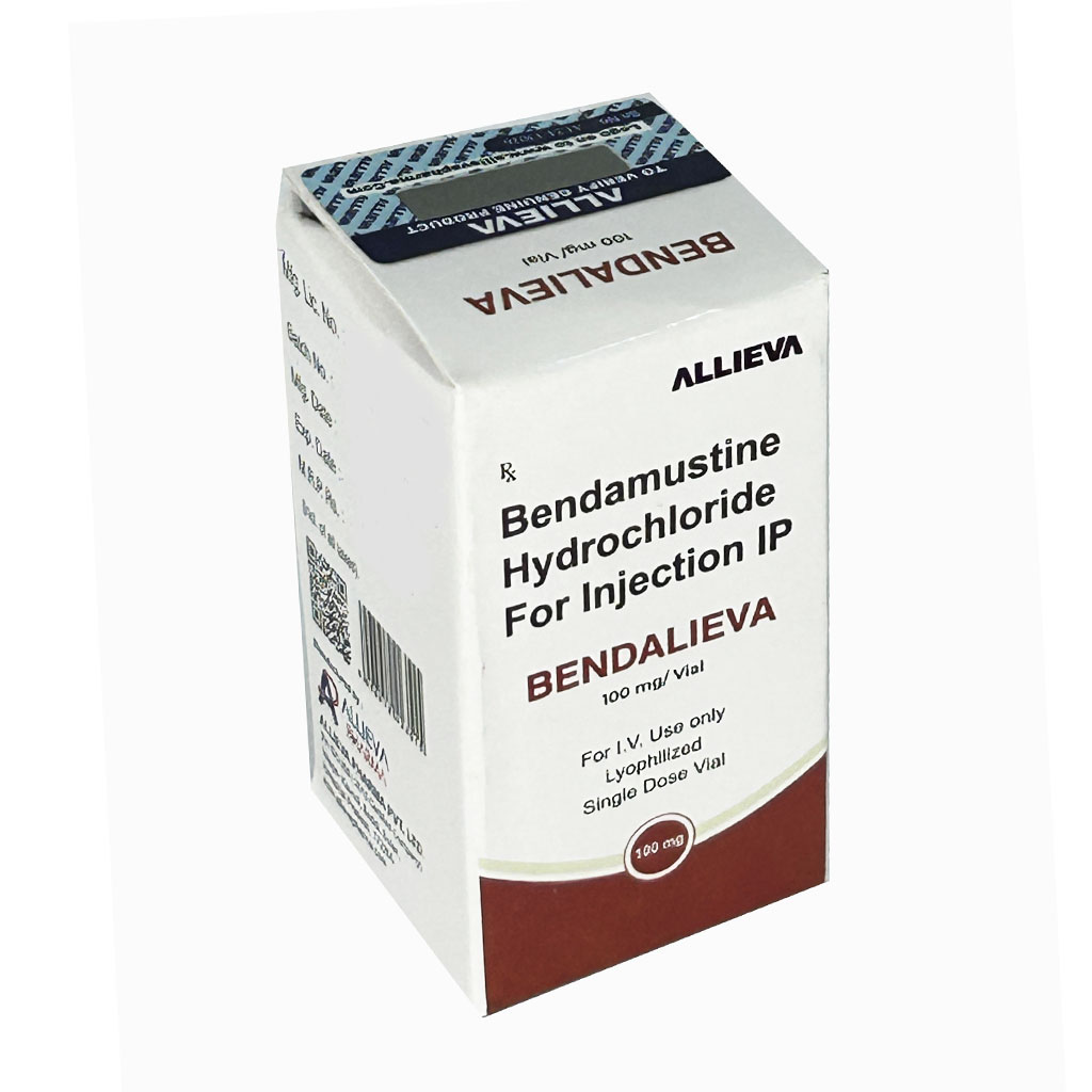 BENDALIEVA 100MG Bendamustine Hydrochloride for Injection 100mg by Allieva Pharma Private Limited