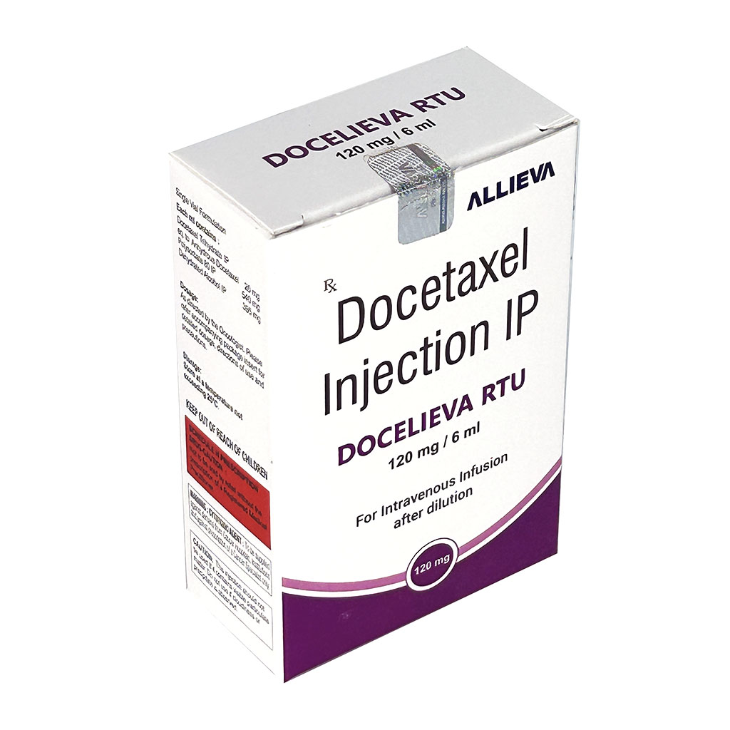 DOCELIEVA  120MG Docetaxel Injection IP 120 MG by Allieva Pharma Private Limited