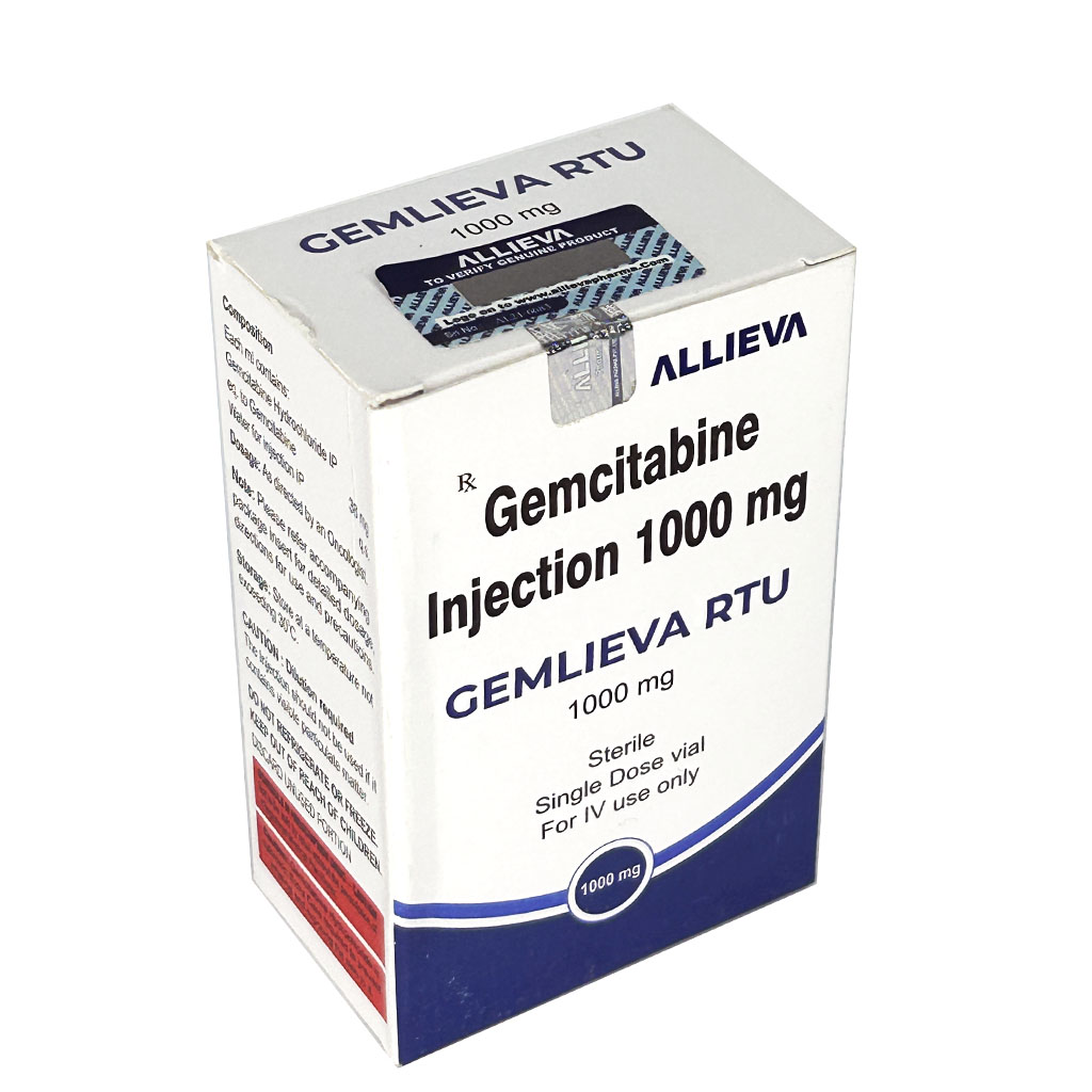 GEMLIEVA 1000MG Gemcitabine for Injection IP 1000mg by Allieva Pharma Private Limited