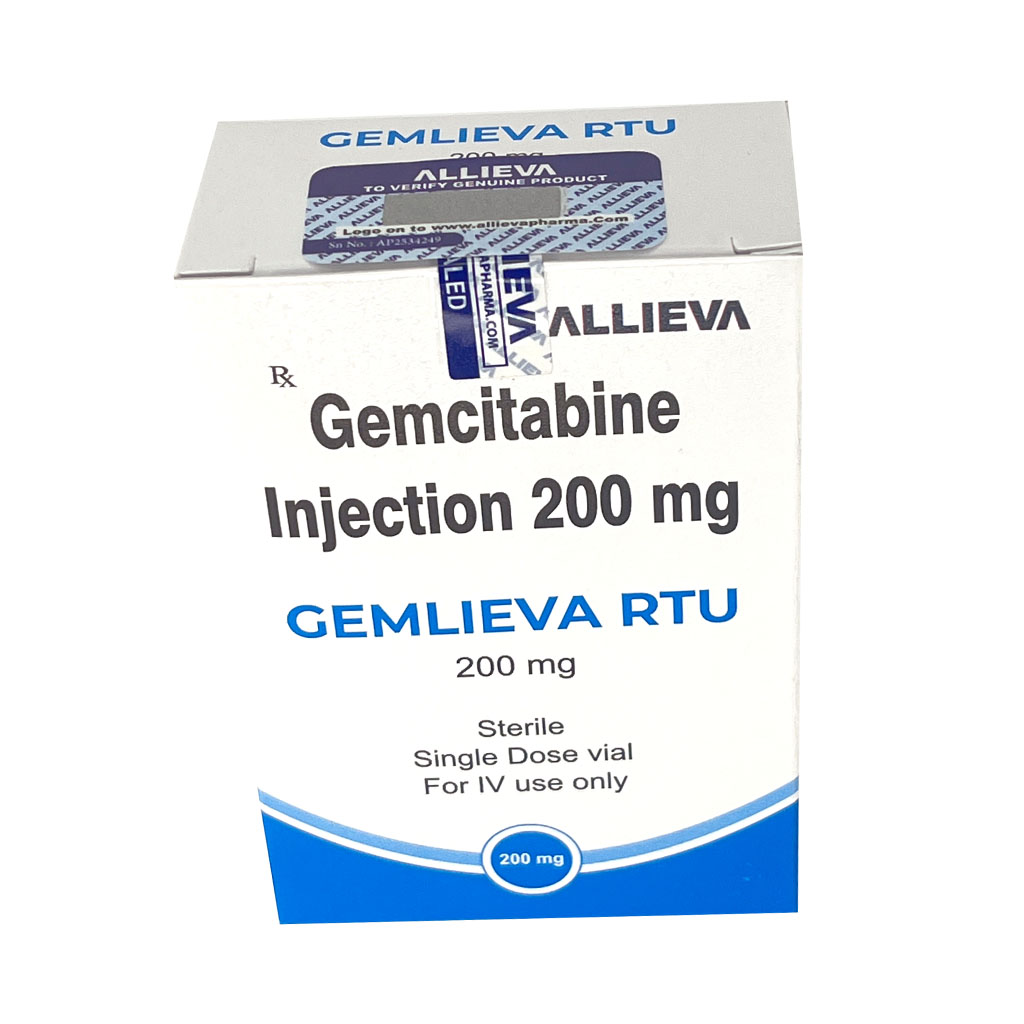 GEMLIEVA 200MG Gemcitabine for Injection IP 200mg by Allieva Pharma Private Limited