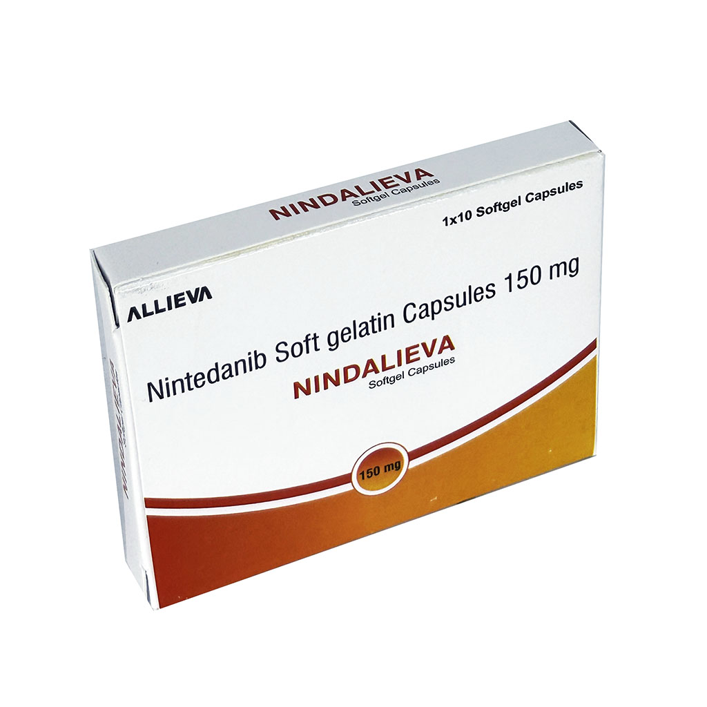 NINDALIEVA 150MG Nintedanib Softgelatin Capsules 150mg by Allieva Pharma Private Limited