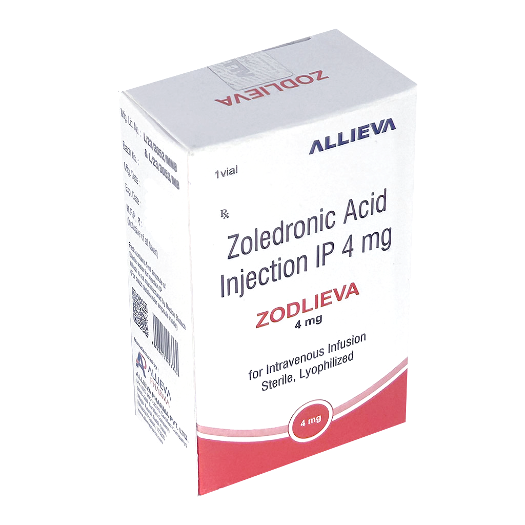 ZODLIEVA 4MG Zoledronic Acid Injection IP 4mg by Allieva Pharma Private Limited